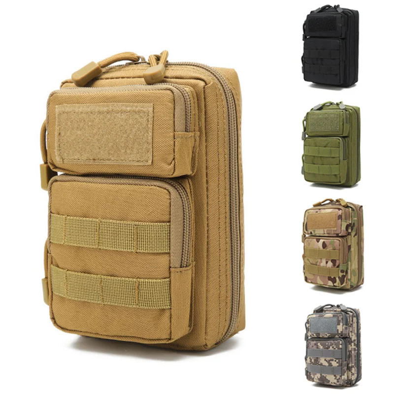 

1000D Tactical Molle Pouch Bag Outdoor Utility EDC Tool Pouch Phone Bag Case Hunting Waist Pack Military Airsoft Accessory Bag