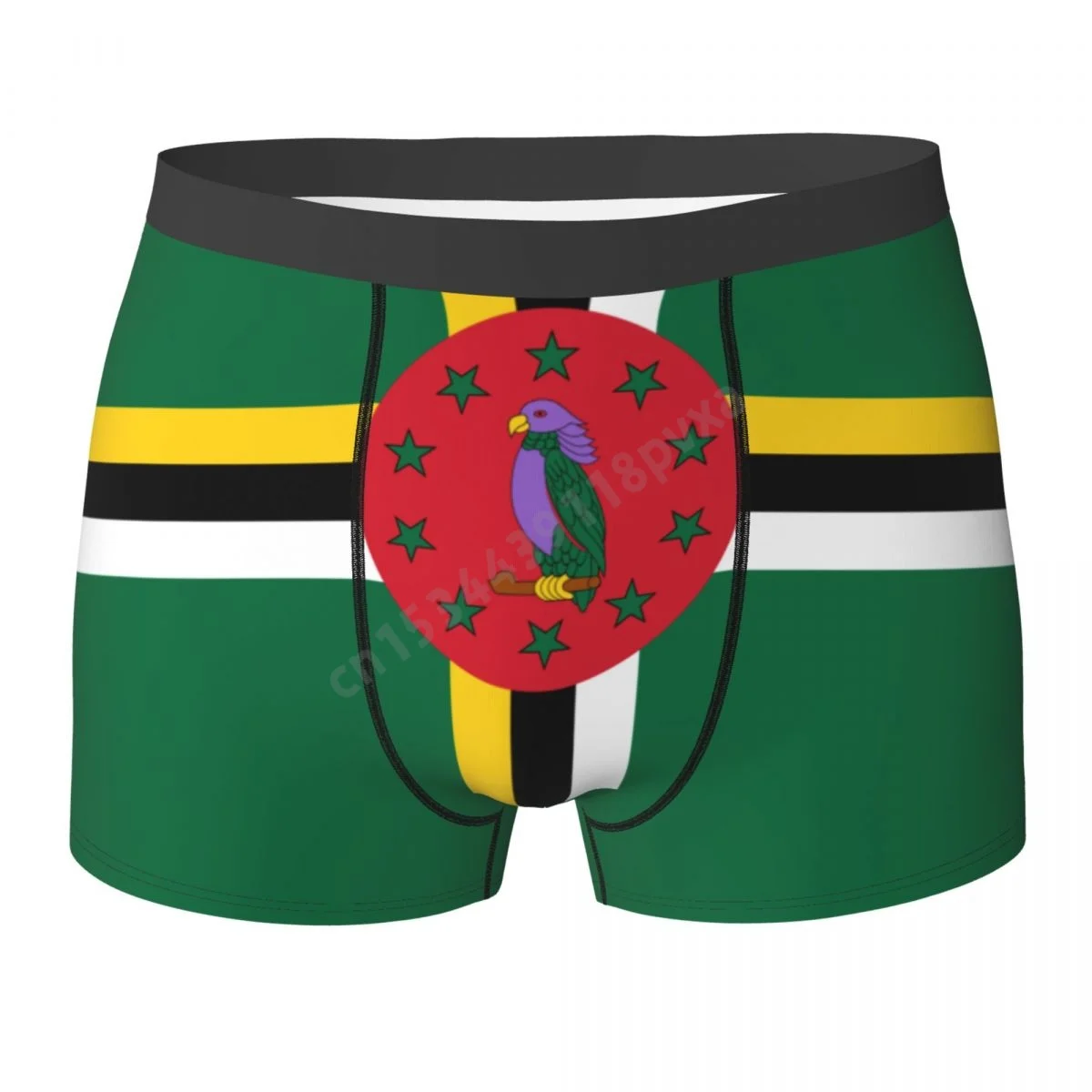 

Men Panties Dominica Flag Dominican Country Boxer Shorts Polyester Underpants For Boys Male Large Size