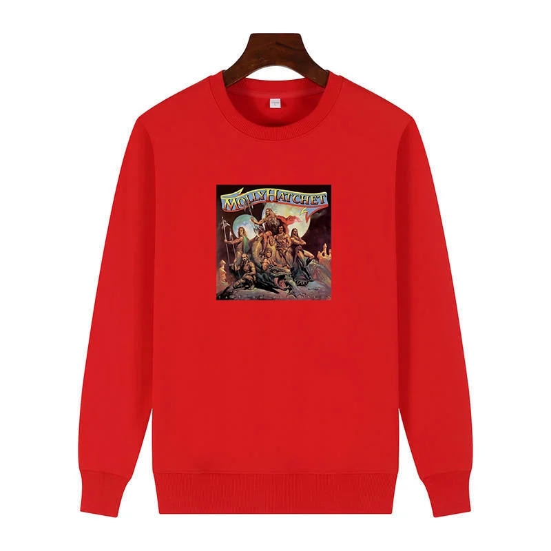 Футболка Molly Hatchet для флирта с надписью Hard Rock Band толстовки графическим рисунком
