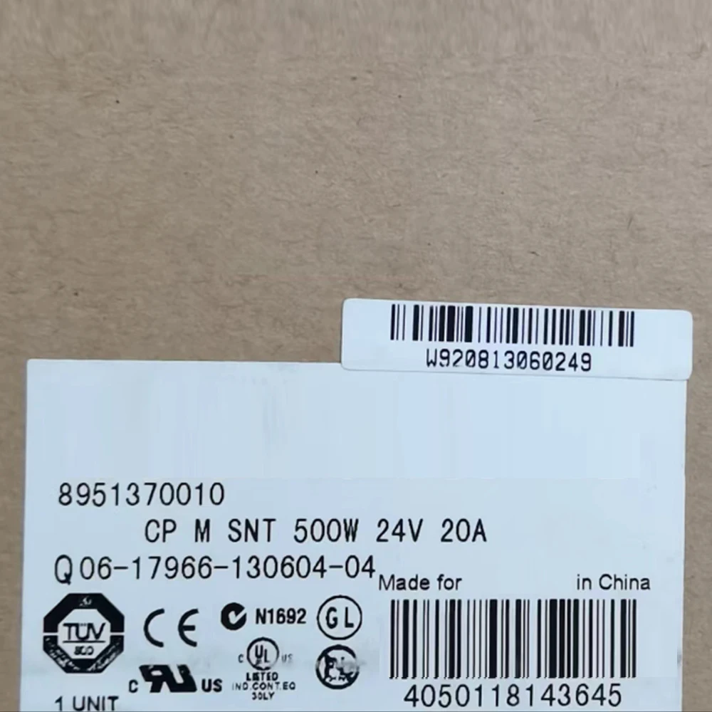 8951370010 Для источника питания Weidmuller CP M SNT 500 Вт 24 В 20 А