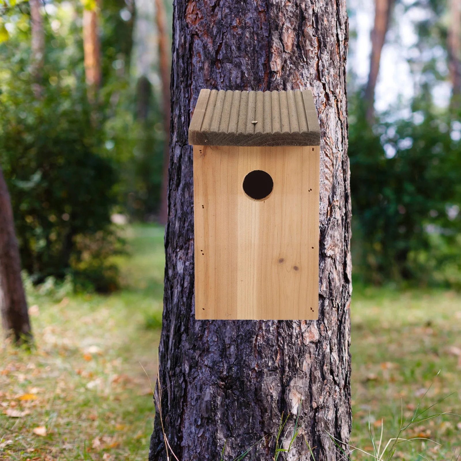

Hanging Nest Wooden Bird House Home Decor Garden Pet Birds Houses Nests Outdoor