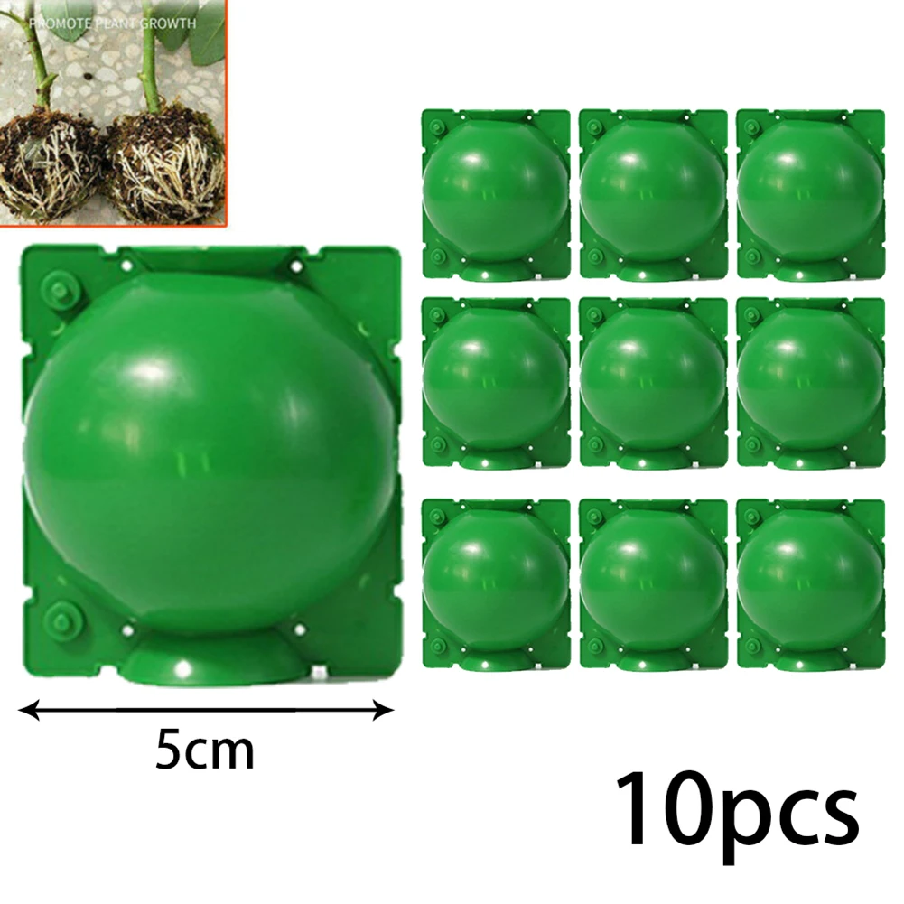 

10pcs Plant Rooting Equipment High Pressure Propagation Plastic Climbers Difficult Clone Plants Root Ball Garden Graft Box