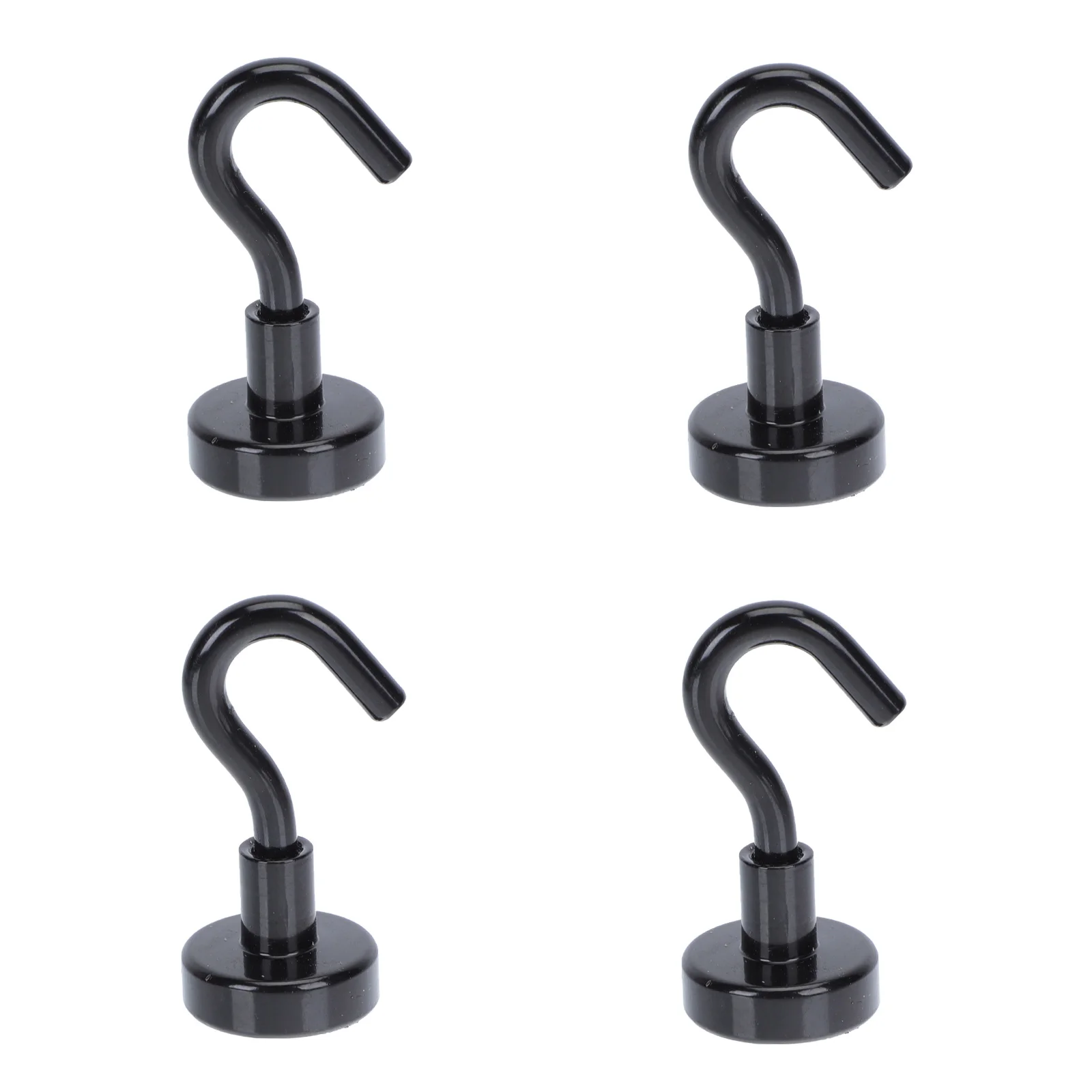 

4Pcs Hooks Hooks Household Ndfeb Hooks (Black)