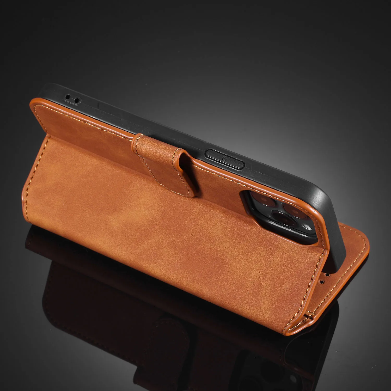 Фото Подходит для Apple IPhone 12 защитный чехол IPhone 13 Mini Магнитный кожаный чехол 13 Pro Max чехол для телефона iPhone 11 №3