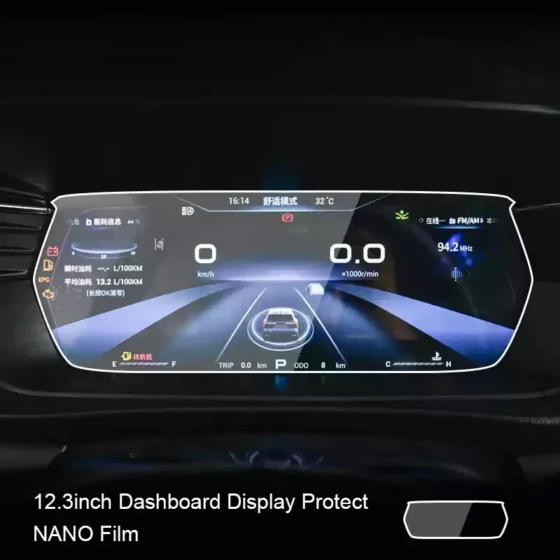 

For KAIYI X7 2023-2025 Car GPS Navigation Screen Protect Nano Film Auto Dashboard Display Sticker Interior Accessory