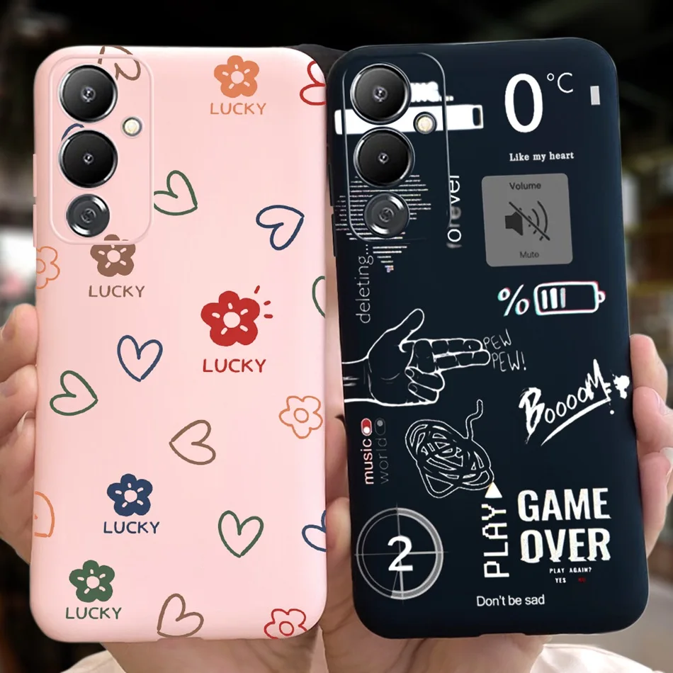 Мягкий силиконовый бампер ярких цветов для Tecno Pova 4 LG7n / Pro LG8n