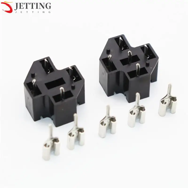 

Automotive Car Auto 40A 4/5 Pin SPDT Relay Socket Connector Adaptor PCB Board Mount Base Holder with 6.3mm Terminals