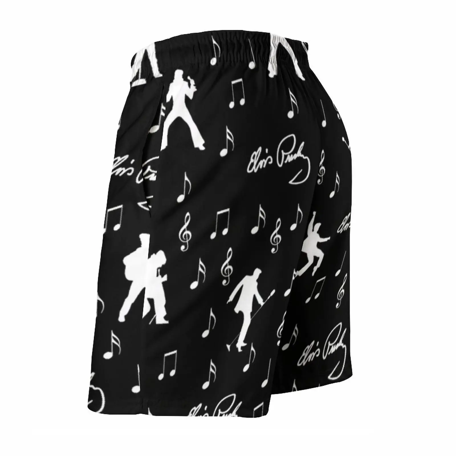 Шорты Elvis Presley пляжные с рисунком удобные короткие штаны для плавания эластичным