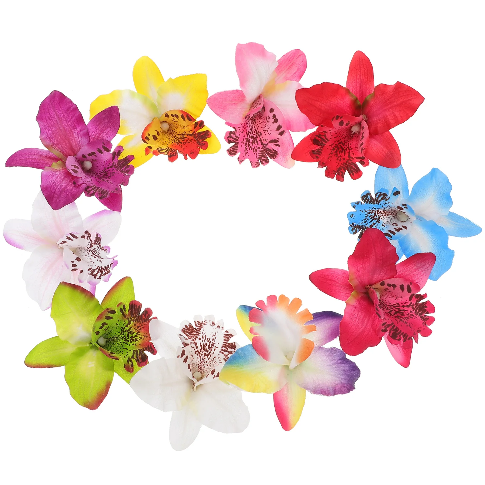 10 шт. заколка для волос с орхидеей и цветком головной убор невесты из спандекса Miss