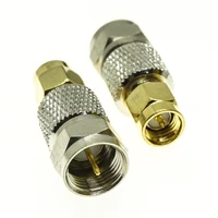 f to sma connector socket f male jack to sma male plug f sma gold plated brass straight coaxial rf adapters
