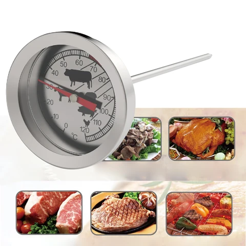 Кухонный Термометр с набором, измеритель температуры из нержавеющей стали для приготовления пищи, воды, мяса, духовки, выпечки, барбекю