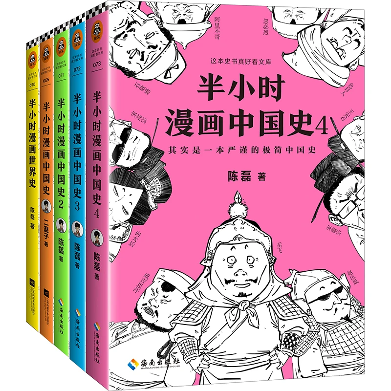Manga Books Half Hour Cartoon History Series: Chinese History 1234+World History