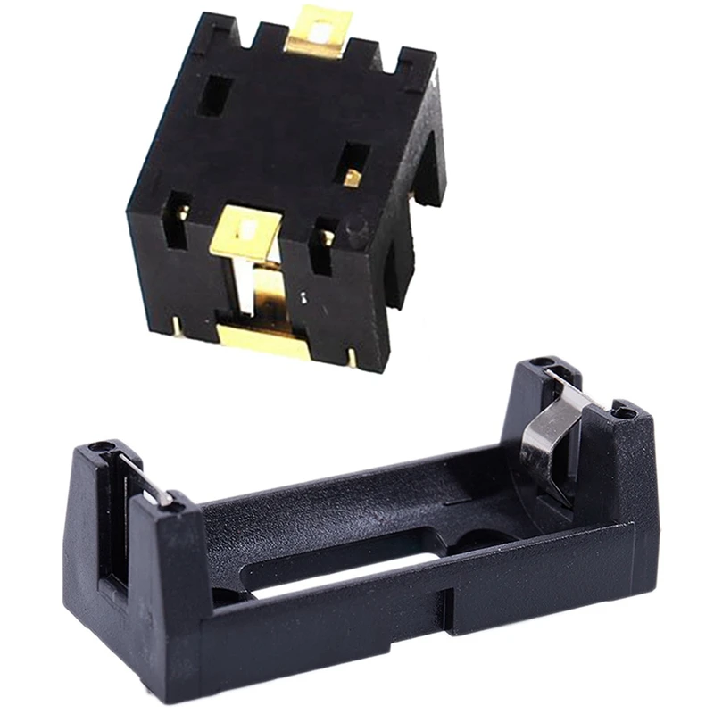 

5 Pcs Black Plastic Shell Battery Holder Sockets Holder Case, 4 Pcs For 2 X AG13/LR44 & 1 Pcs CR123A