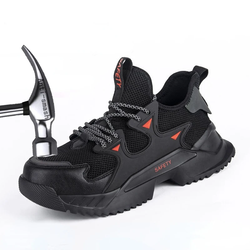 

Breathable and Comfortable Sports Shoes Labor Protection Shoes Male Anti-smashing Anti-piercing Steel Baotou Safety Shoes