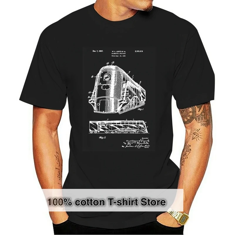

Train Locomotive Shirt Train Conductor Engineer Gift Railway Worker Printed Plus Size TEE Shirt