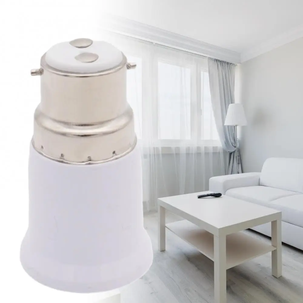 

Lamp Holder B22 to E27 LED Light Bulb Adapter Anti-burning Anti-aging Converter