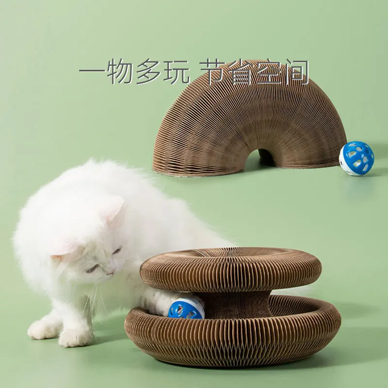 

Foldable Cat Scratching Board Corrugated Cat Litter Resistant To Scratching And Grinding Claws