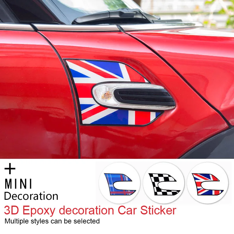 

Лидер продаж, 60 лет, автомобильный поворотник, брызговик, 3D декоративная наклейка для M Coope r club F 55 F 56 F 57 F 54, аксессуары