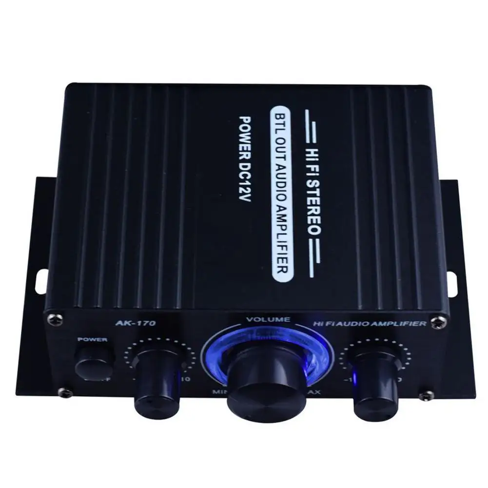 Усилитель звука AK170 12 В для автомобиля миниатюрные цифровые звуковые усилители