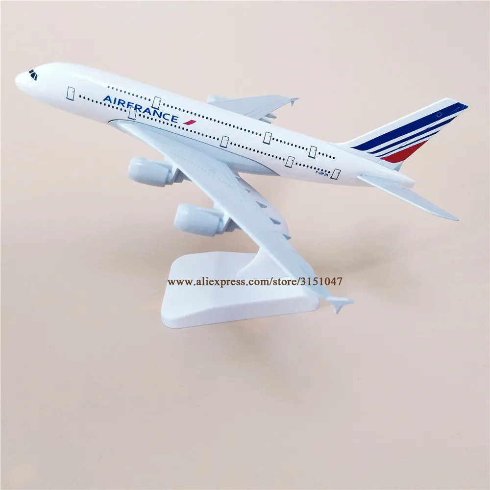 

18*20cm Alloy Metal Air France A380 Airlines Diecast Airplane Model Airfrance Airbus 380 Airways Plane Model Stand Aircraft Gift