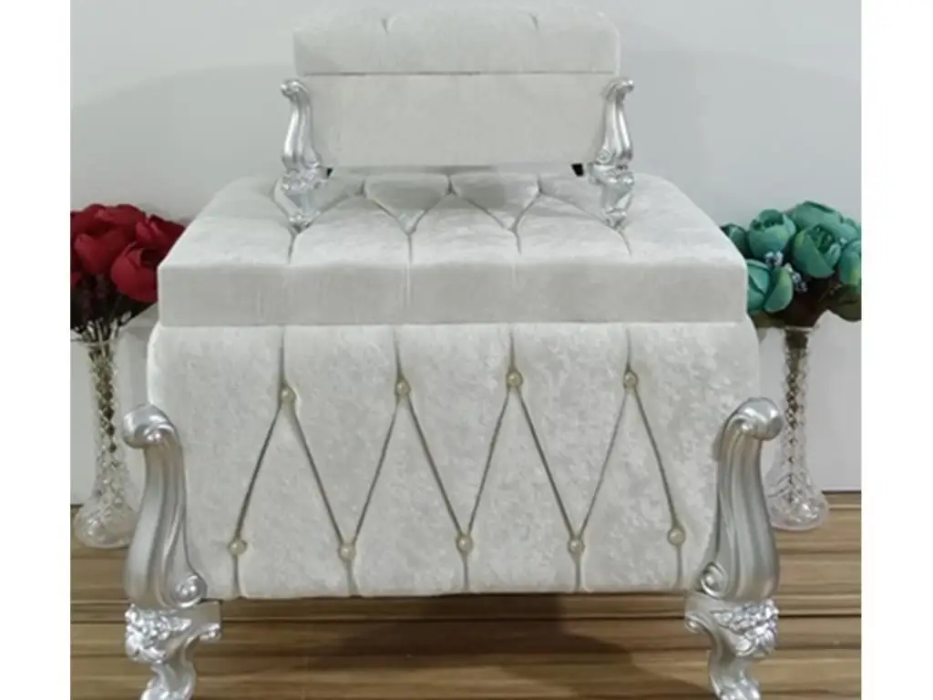 

Gionna Yarmalı Square 2 Li Dower chest Cream