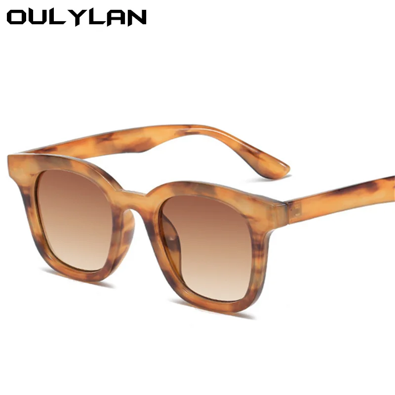 

Oulylan Fashion Square Sunglasses Women Brand Designer Sun Glasses Men Classic Gradient Eyewear Shades UV400 Goggles