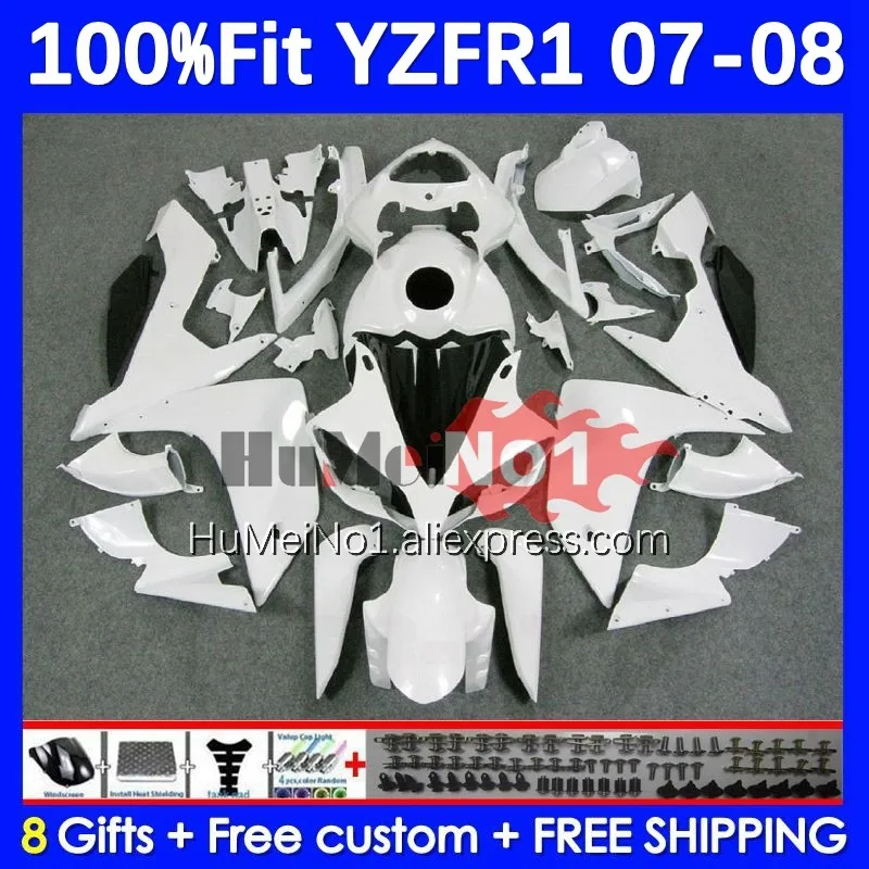 

Литьевая форма для YAMAHA YZF-R1 YZF R1 R 1 YZF 1000 жемчужно-белый 07-08 56No.15 YZF1000 YZFR1 07 08 YZF-1000 2007 2008 Обтекатели