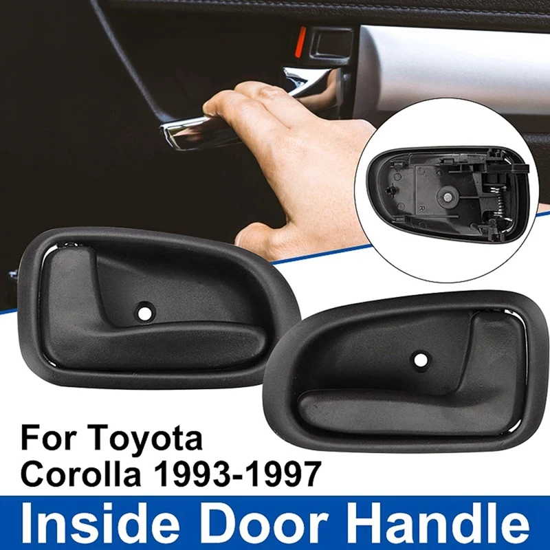 

Внутренняя дверная ручка автомобиля, черная, левая/правая, передняя, задняя для Toyota Corolla GEO PRIZM 1993 1994 1995 1996 1997