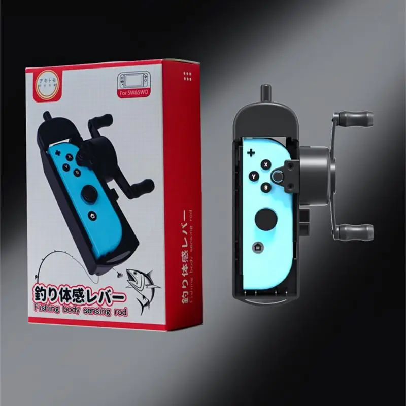 More Real Adjustable Fishing Rod Gamepad Anti-lost Rope 80g Adjustable Gamepad Oled Handle Switch Accessories Fishing Rod Design