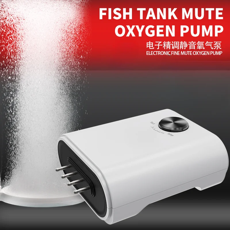 

Ultra Silent 220V 3W Aquarium Air Pump Fish Tank Mini Air Compressor Oxygen Pump Aquarium Fish Tank Oxygen Pump One Output