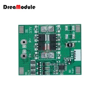 3s same port 11 1v 12a with balance 18650 lithium battery charging protection board bms for mobile power battery charging