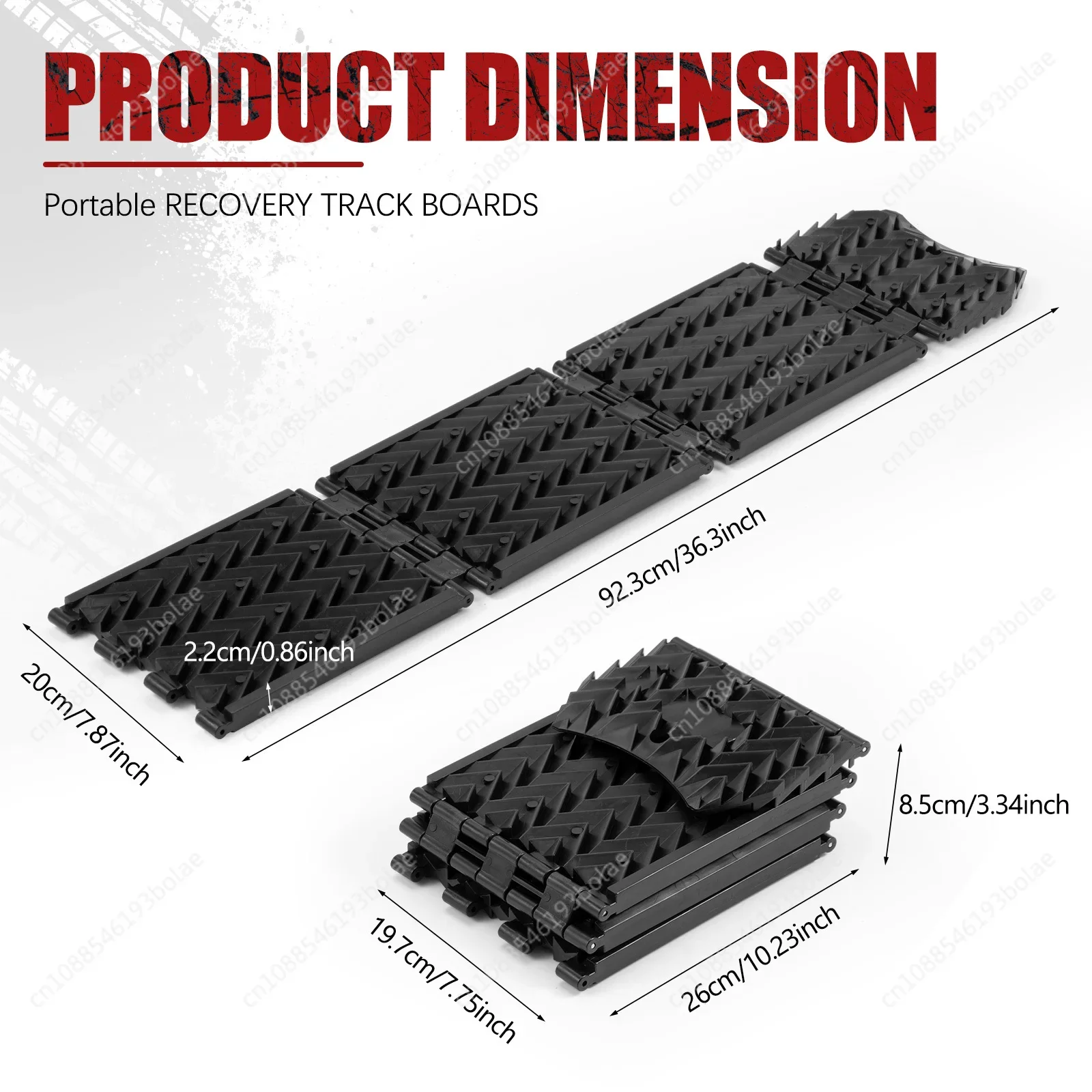 Складные внедорожные 4x4 тяговые доски для экстренных шин со снежным песком