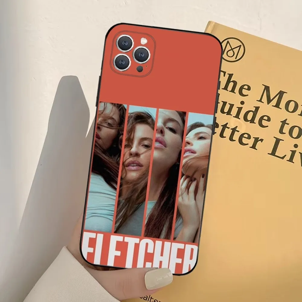 C-Cari F-Fletcher Phone Case For iPhone 16 15 14 13 12 11 Pro X XS Max XR Plus Mini Soft Black Cover