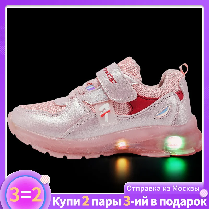 

MMnun luminous sneakers 2020 children shoes kids sneakers for girls sneakers With Light Kids Led Shoe size 26-31 ML6309