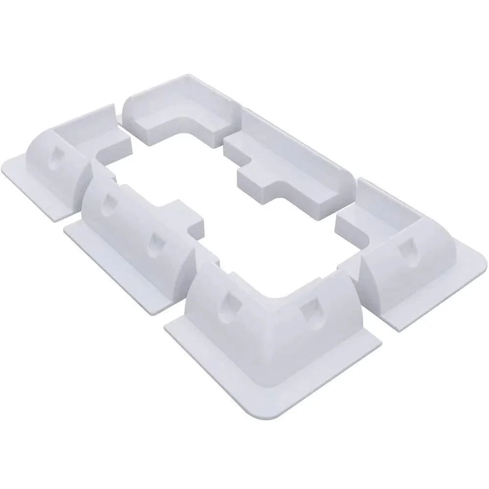 

Монтажный кронштейн для солнечной панели на крышу RV, комплект крепежных кронштейнов, проволочный ящик ABS, поддерживающий держатель для фургонов, жилых автофургонов, лодок, яхт, автодома