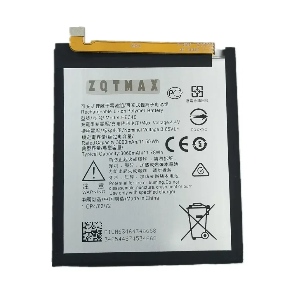 Аккумулятор 3060 мАч HE340 HE342 для Nokia 7 1/7/X6 2018 6 1 Plus TA-1096 TA-1095 TA-1097 TA-1041 TA-1100 TA-1085 TA-