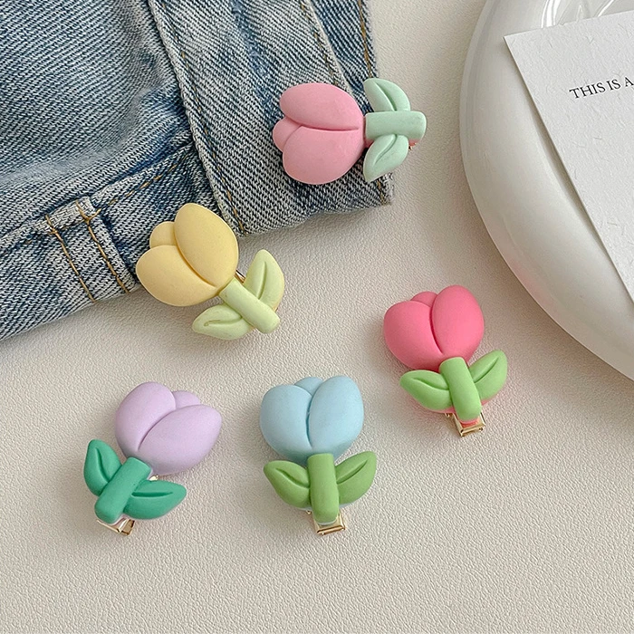 Ed Hairpin Bright Candy Color Purple Hair Accessories Duckbill Clip