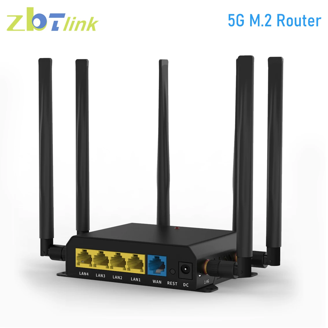 

Zbtlink Router Sim 5G WG827 M.2 Slot Openwrt 4*Gigabit LAN WAN Dual Band 2.4GHz 300Mbps Wireless Wifi Extender Internet Router