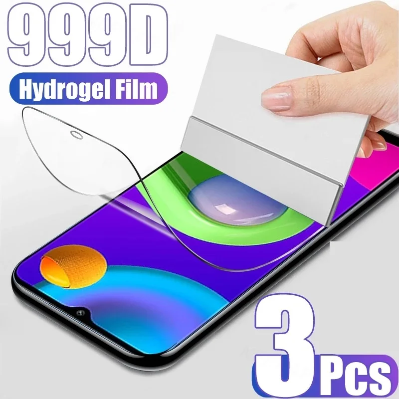 

3PCS Full Cover Hydrogel Film For Samsung Galaxy A01 A03 Core A13 M22 M52 F13 F23 Screen Protector A11 A21 A31 A41 A51 A71 Film