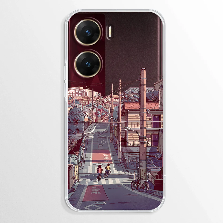 Противоударный силиконовый бампер для Vivo V29E 4G