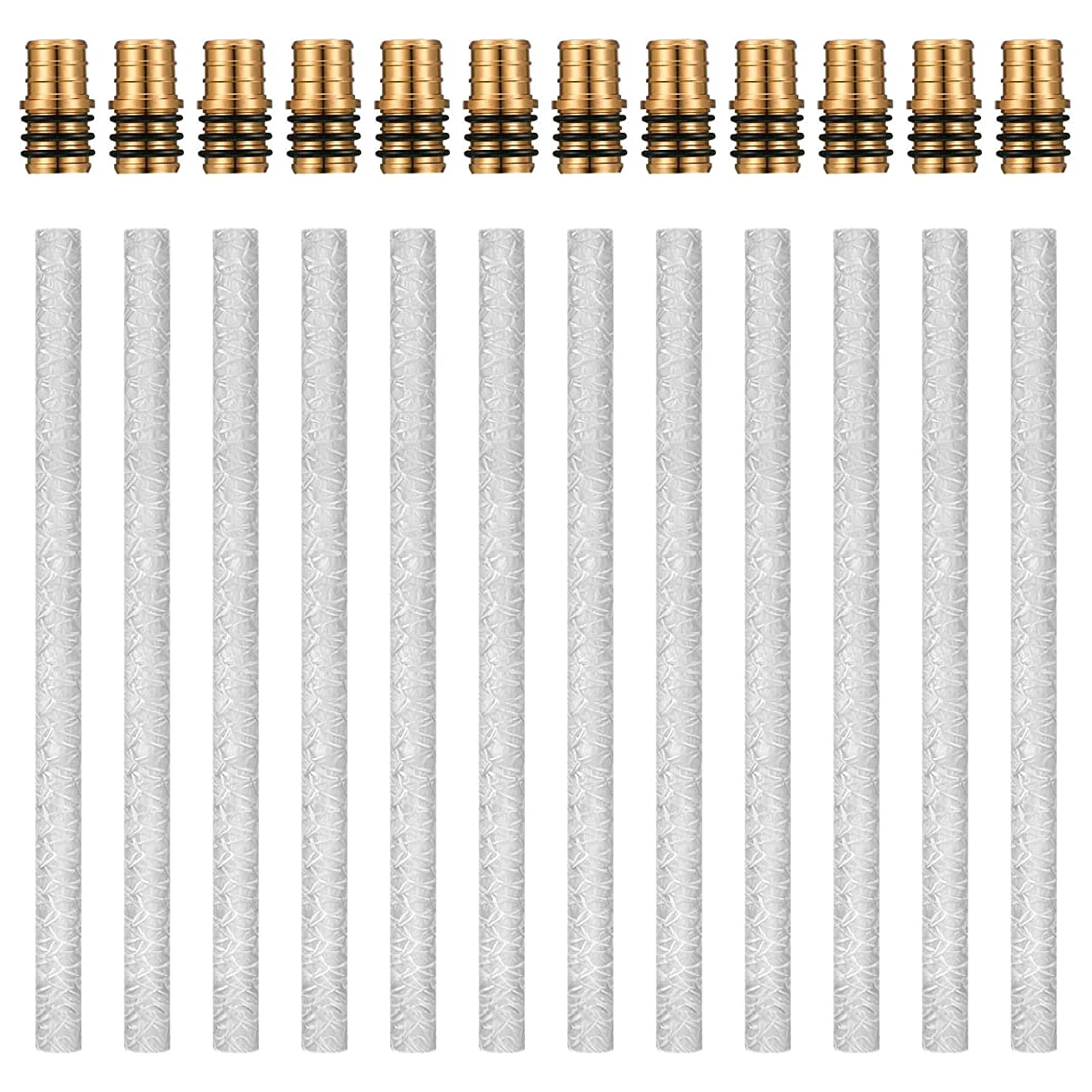 

24Pcs Fiberglass Replacement Wicks Torch Set For DIY Homemade Wine Bottle Torch Wicks Kit Kerosene Wicks Oil Lamp Making Set