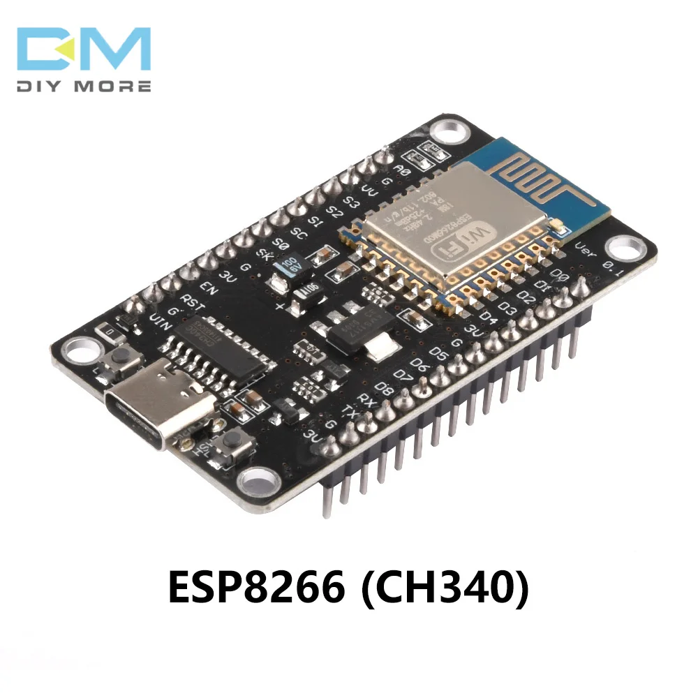 

ESP8266 IoT Development Board NodeMCU Lua V3 Serial WiFi Module TYPE-C Interface CH340 Support Smart Config 80MHz 160 MHz