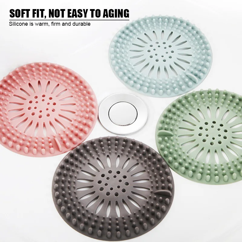 

Kitchen Sink Sewer Filter Shower Cover Plug Bathtub Hair Catcher Stopper Anti Clogging Floor Drain Strainer Bathroom Accessories