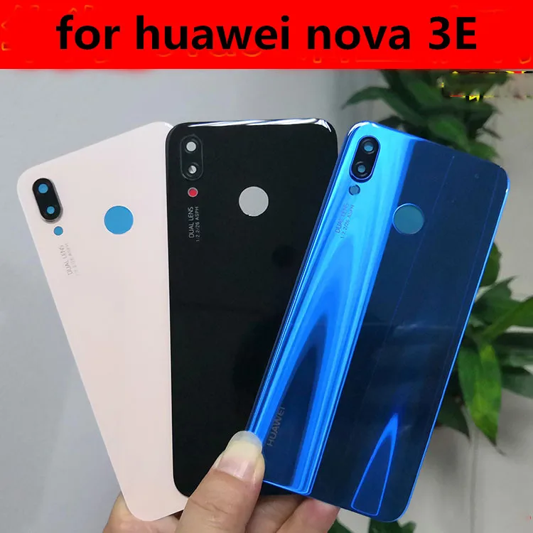 

For huawei P20lite /nova 3E glass Back Cover for Huawei P20lite/nova 3E Replacement Parts with Camera Glass Lens Cover