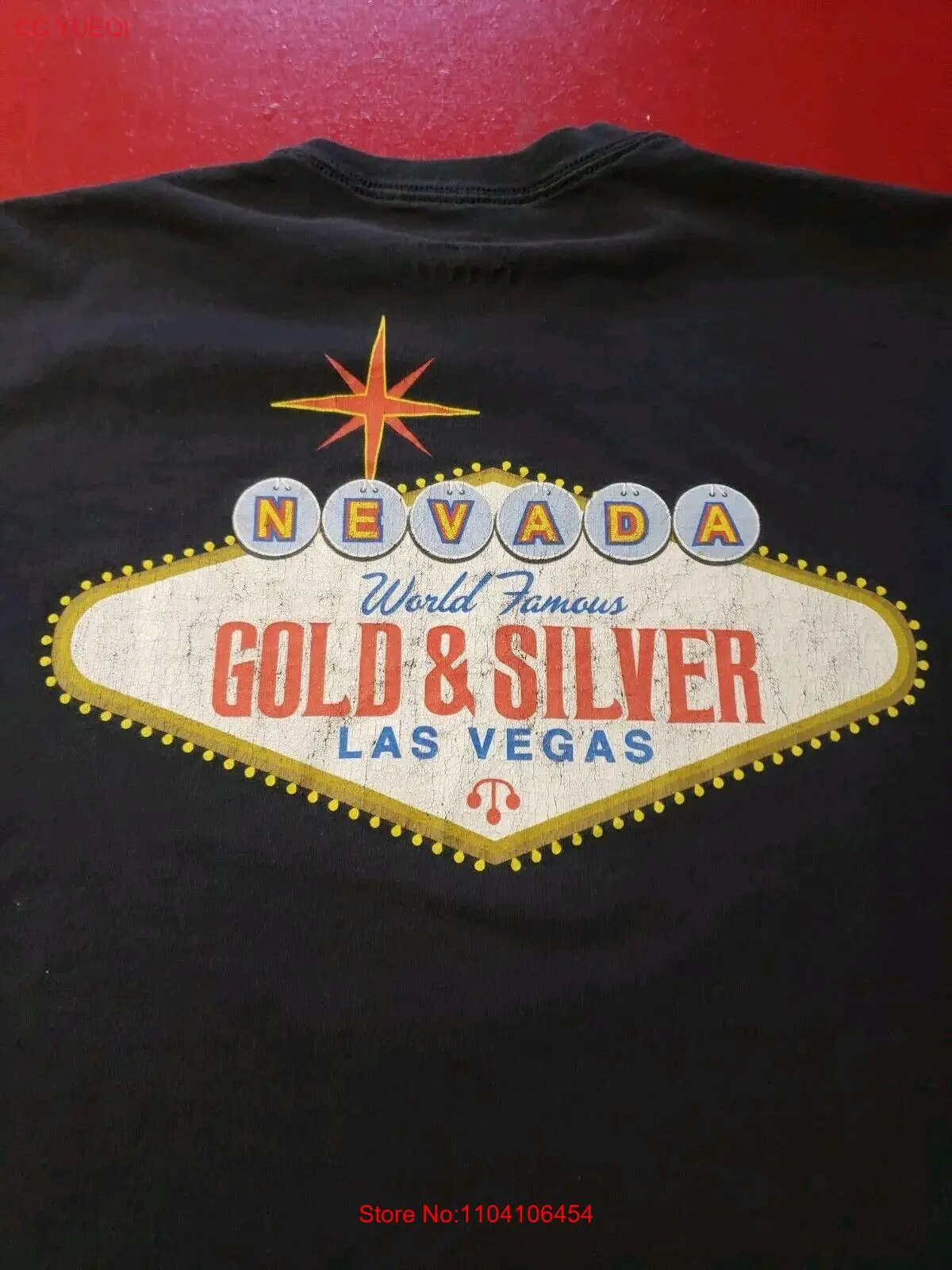 Всемирно известная футболка Las Vevas Gold & Silver Pawn Shop Blk XXL 100% хлопок