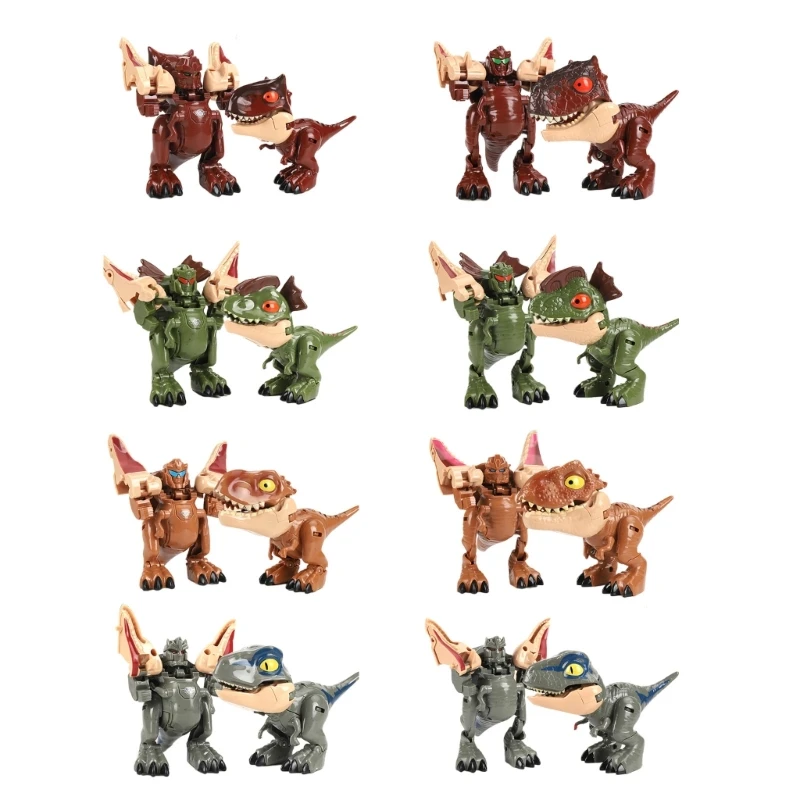 

HX5D Cartoon Dinosaur Model Novelty Transformation Robot Toddler Interactive Toy