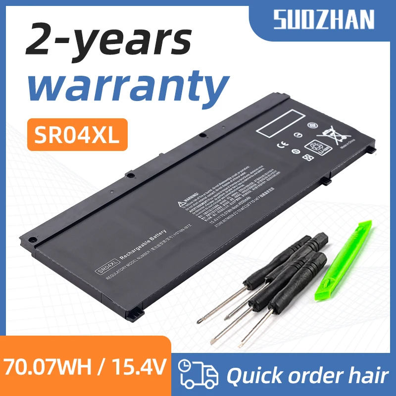 SUOZHAN SR04XL Аккумулятор для ноутбука HP OMEN 15-CE 15-CB 15-CE015DX 15-CB014ur TPN-Q193 TPN-Q194 TPN-C133 917724-855