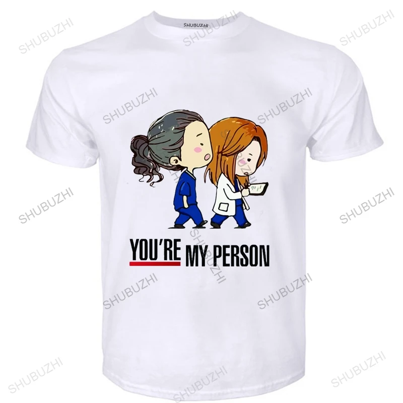 

Cclassic 90s Artoon Greys Anatomy Short Sleeve You're My Person Cute Graphic T-shirt Top Summer Men Women Casual Loose Tshirt