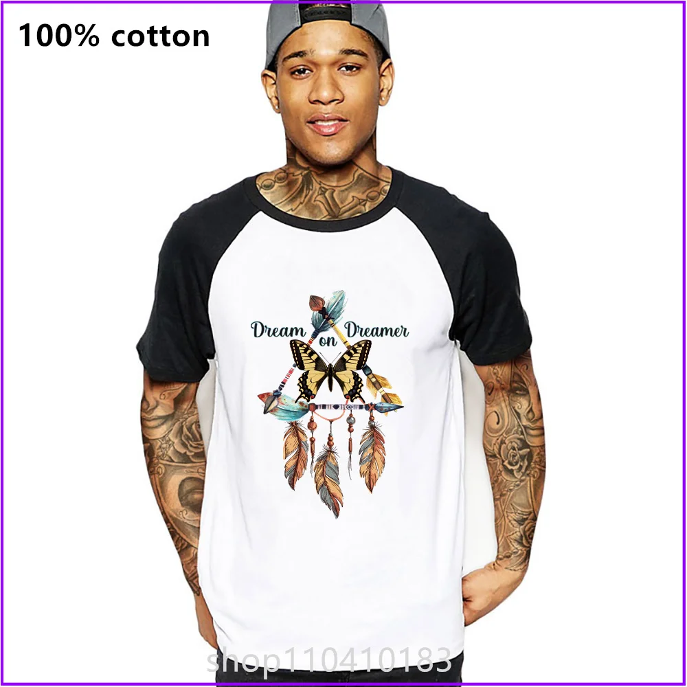 Dream On Dreamer Floral Catcher Basilio T Shirts For Men'S Women Tshirt T-Shirt Manufacturers Custom Sports Short Clothes Street