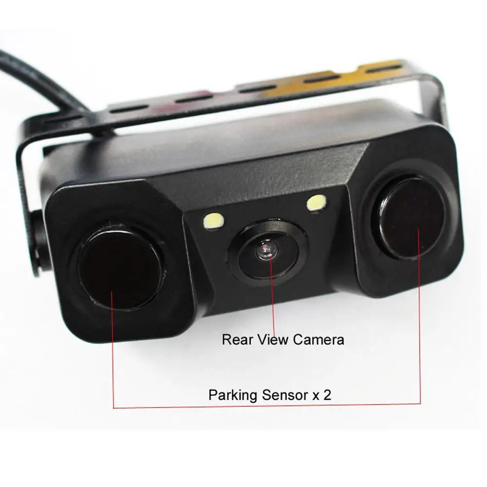 

3 In 1 Car Camera High-definition & Super Wide Camera Car Parking Sensor Assistance Backup Reversing System AP7 Vehicle Camera